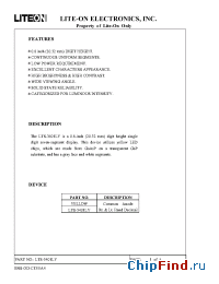 Datasheet LTS-3401LY manufacturer Lite-On